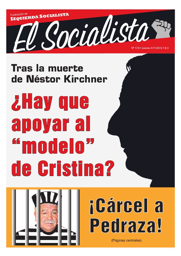 Tapa de El Socialista