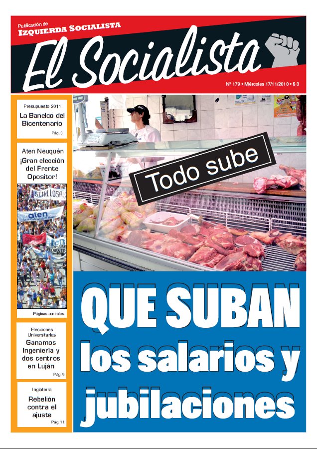 Tapa de El Socialista