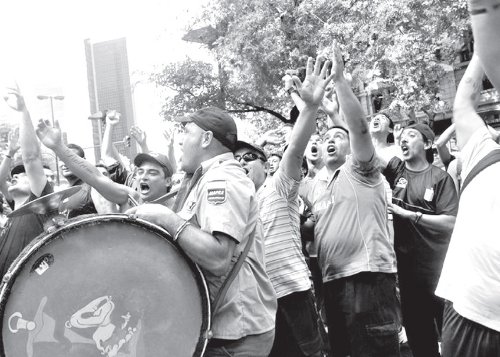 El 7 y 18 de enero los tercerizados se movilizaron masivamente ante los incumplimientos del gobierno kirchnerista