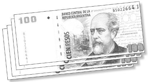Cada uno de estos billetes s�lo alcanza para 13 paquetes de fideos