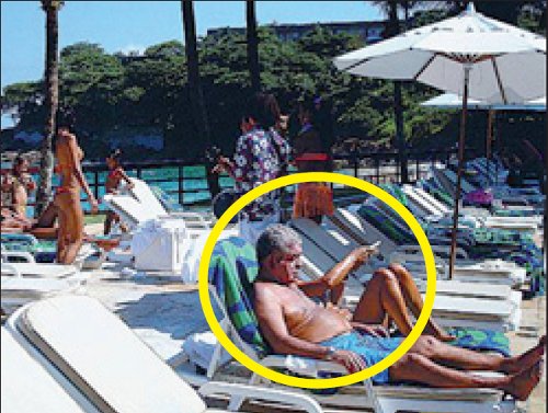 Pedraza en el Sheraton de Río de Janeiro junto a su esposa. La habitación del hotel costaba 4.000 dólares.