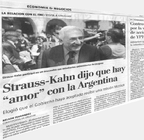 El ttulo de esta nota desmiente el discurso anti FMI del gobierno nacional