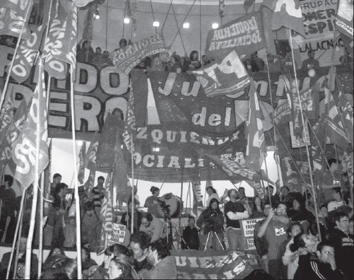 Vista del acto de la juventud del Frente, mi�rcoles 8, Aula Magna de la Facultad de Medicina � Universidad de Buenos Aires