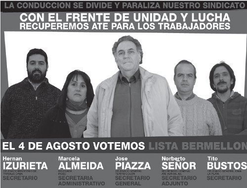 Cartel de campaa de la Bermelln