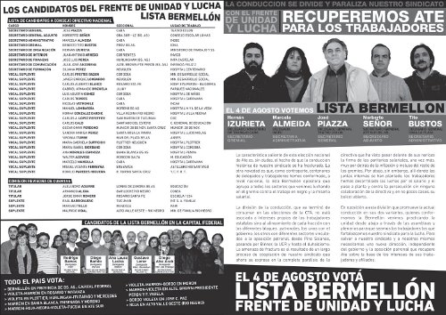 El 4/8 vot a estas propuestas y candidatos