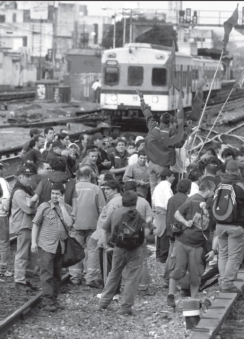 La movilizacin comenz por el paro de los ferroviarios del Sarmiento el viernes 30/9