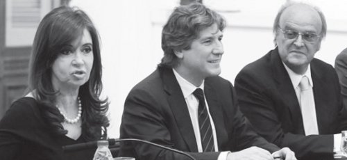 Cristina Kirchner, Amado Boudou y Mendiguren (UIA) hablan de unidad nacional para ir contra los trabajadores