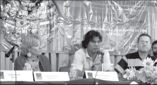 Liliana Olivero en un panel de debate internacional