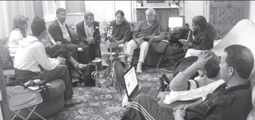 Dirigentes de la UGTT de Regueb reciben a la delegacin internacional de Lucha Internacionalista y de la UIT-CI.