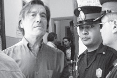 Eduardo Alfonso, tiempo atrs, cuando fue detenido. Hoy est prfugo