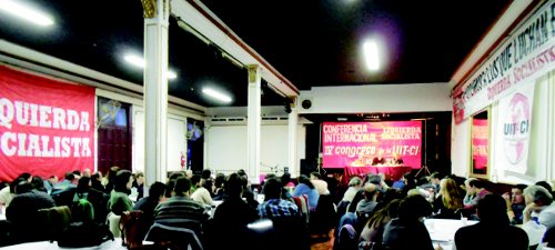 Vista de la conferencia internacional de nuestro partido