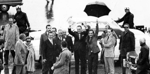 El Pern vuelve se produjo despus de 17 aos de exilio.