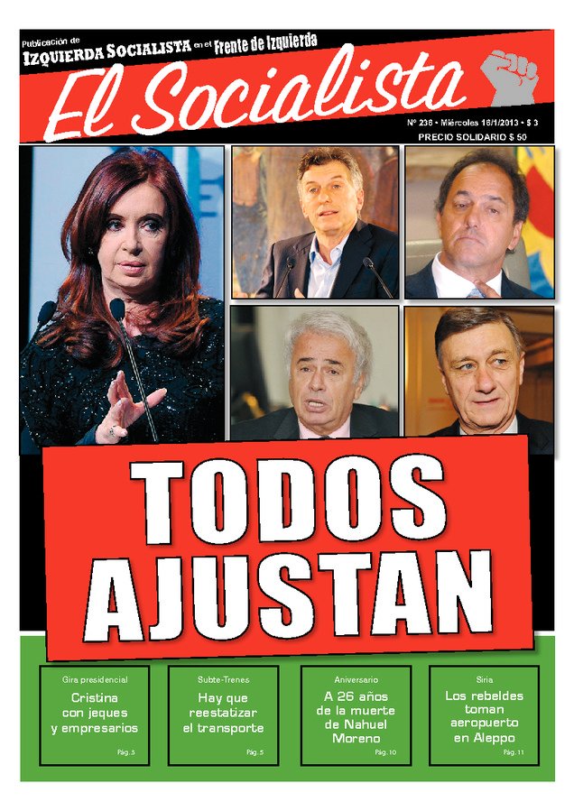 Tapa de El Socialista