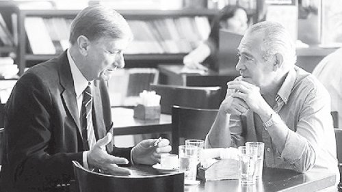 Binner (FAP) y Barletta (UCR) reunidos la semana pasada para tejer acuerdos