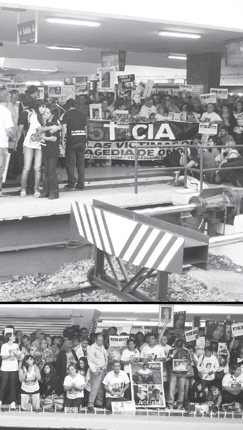 Repudio de los familiares en la Estaci�n Once.