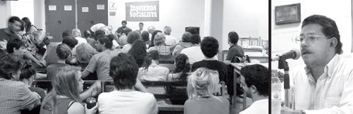 Vista de la charla. Miguel Hernndez.