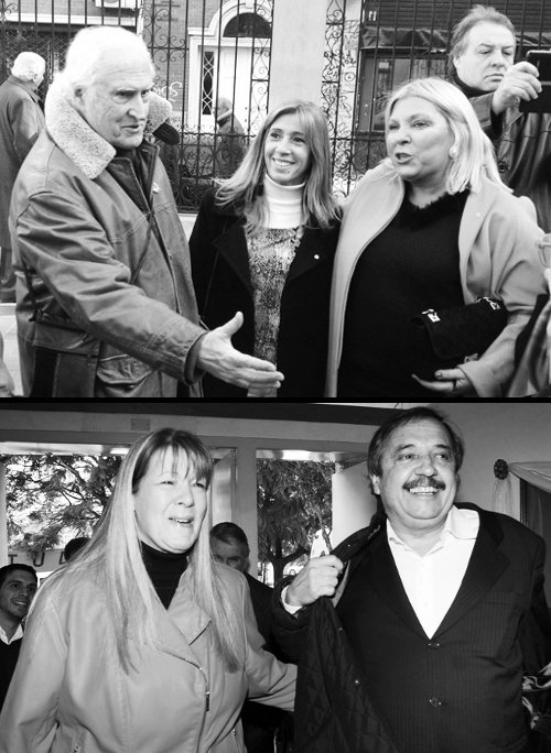 Arriba: Pino Solanas pact con Carri girando a la centroderecha. Abajo: Stolbizer-Alfonsn: rumbo a la Alianza que fracas con De la Ra