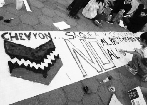 Pasacalle confeccionado por estudiantes de la universidad de Comahue