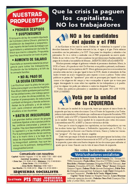 Boletin Electoral de Buenos Aires