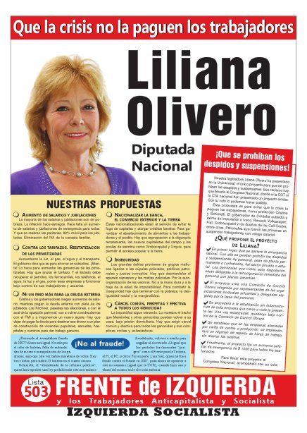 Tapa Boletin Electoral de Buenos Aires