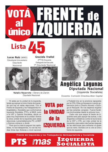 Tapa Boletin Electoral de Buenos Aires