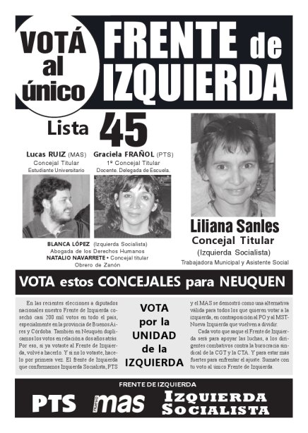 Tapa Boletin Electoral de Buenos Aires